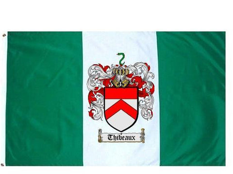 Thibeaux family crest coat of arms flag