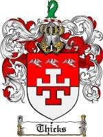 Thicks coat of arms family crest download