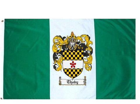 Thoby family crest coat of arms flag