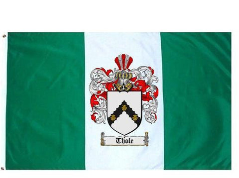 Thole family crest coat of arms flag
