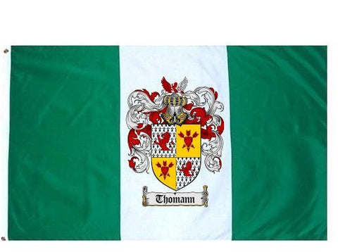 Thomann family crest coat of arms flag