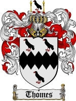 Thomes coat of arms family crest download
