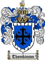 Thomkinson coat of arms family crest download