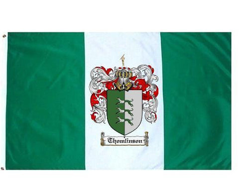 Thomlinson family crest coat of arms flag