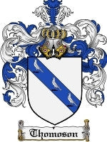 Thomoson coat of arms family crest download