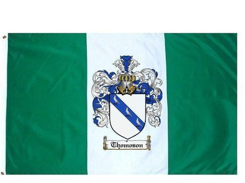 Thomoson family crest coat of arms flag
