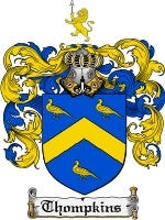 Thompkins coat of arms family crest download