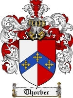 Thorber coat of arms family crest download