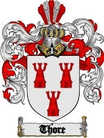 Thore coat of arms family crest download