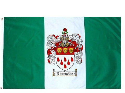 Thorndike family crest coat of arms flag