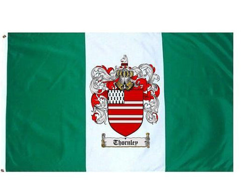 Thornley family crest coat of arms flag