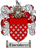 Thornsberry coat of arms family crest download
