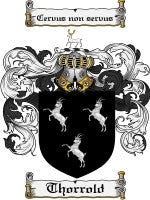 Thorrold coat of arms family crest download