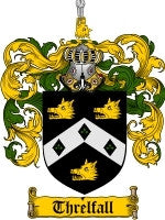 Threlfall coat of arms family crest download