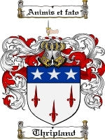 Thripland coat of arms family crest download