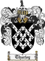 Thurley coat of arms family crest download