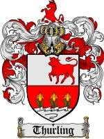 Thurling coat of arms family crest download