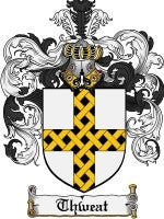 Thweat coat of arms family crest download