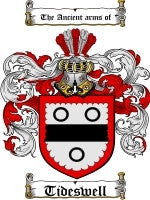 Tideswell coat of arms family crest download