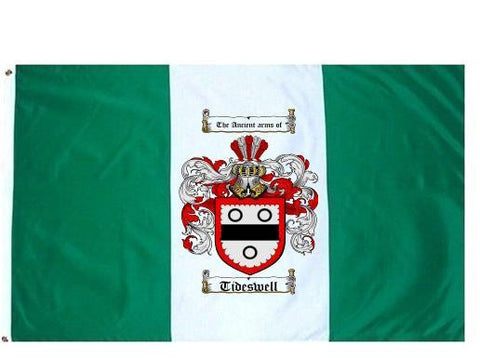 Tideswell family crest coat of arms flag