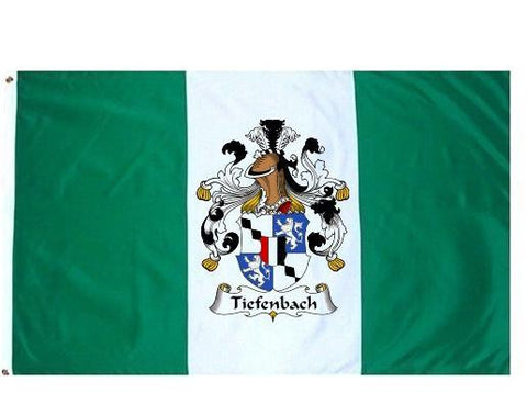 Tiefenbach family crest coat of arms flag