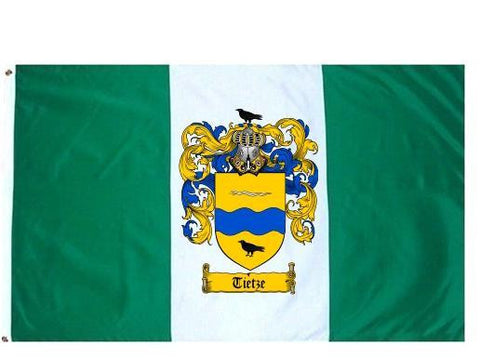Tietze family crest coat of arms flag