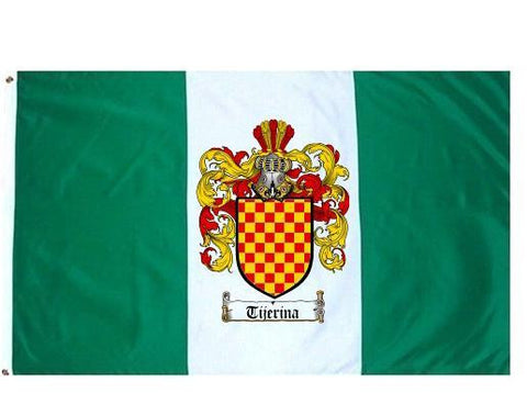 Tijerina family crest coat of arms flag