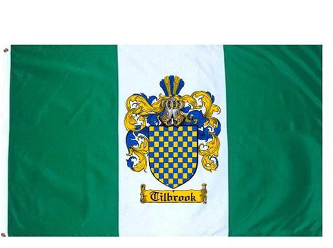 Tilbrook family crest coat of arms flag