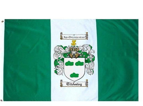 Tildesley family crest coat of arms flag