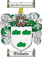 Tildeslie coat of arms family crest download