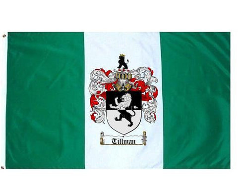 Tillman family crest coat of arms flag