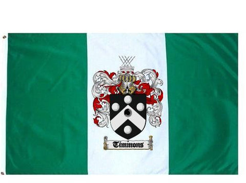 Timmons family crest coat of arms flag