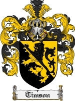 Timson coat of arms family crest download