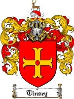 Tinsey coat of arms family crest download