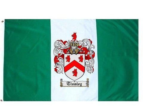 Tinsley family crest coat of arms flag