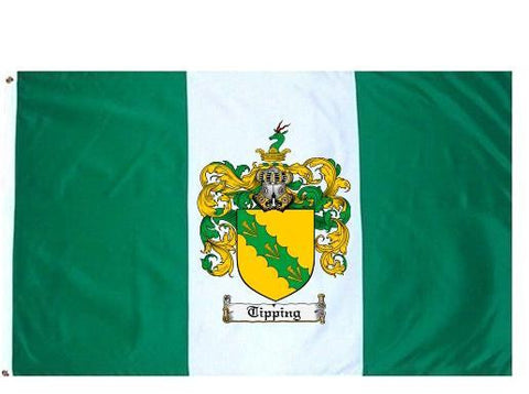 Tipping family crest coat of arms flag