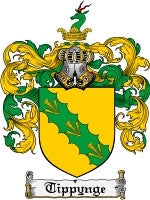 Tippynge coat of arms family crest download