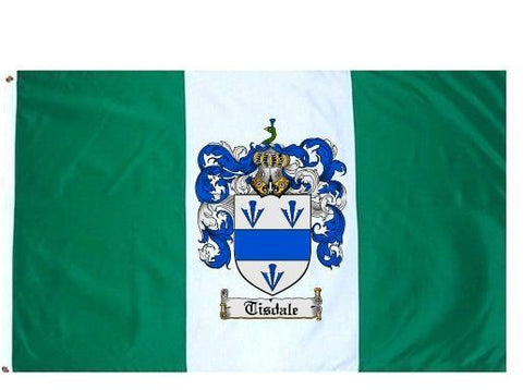 Tisdale family crest coat of arms flag