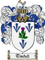 Tisdall coat of arms family crest download