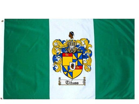 Tituss family crest coat of arms flag