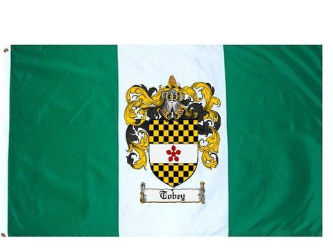 Tobey family crest coat of arms flag