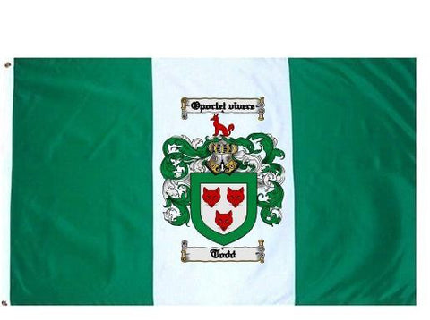 Todd family crest coat of arms flag