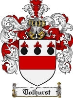 Tolhurst coat of arms family crest download