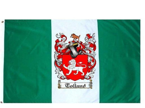 Tolland family crest coat of arms flag