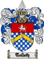 Tolleth coat of arms family crest download