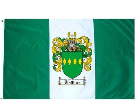 Tolliver family crest coat of arms flag