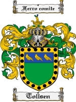 Tollsen coat of arms family crest download