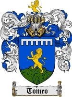 Tomeo coat of arms family crest download