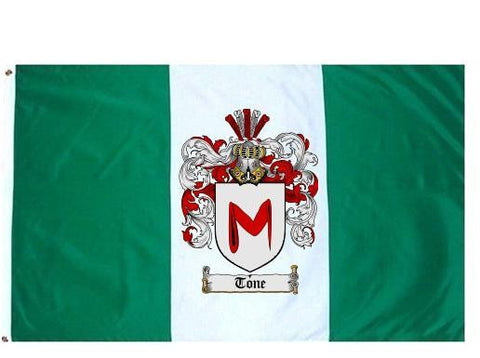 Tone family crest coat of arms flag