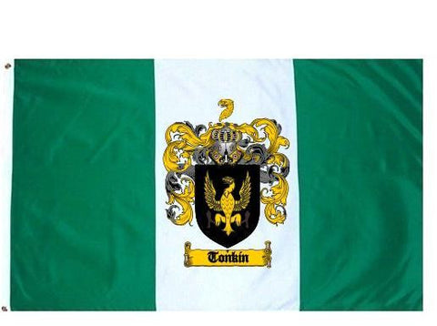 Tonkin family crest coat of arms flag
